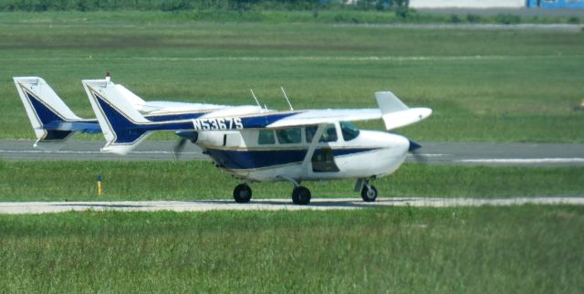 Cessna Super Skymaster (N5367S) - Taxiing for departure is this 1966 Cessna 337A Super Skymaster in the Summer of 2024.