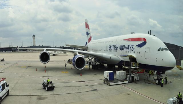 Airbus A380-800 (G-XLEF) - British Airways Airbus A380-841 G-XLEF in Washington Dulles 