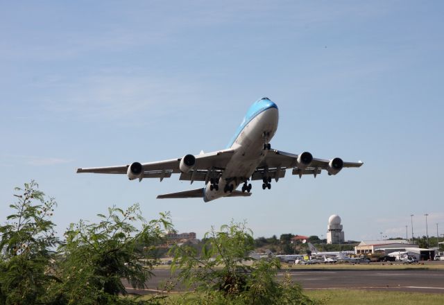 Boeing 747-400 (PH-BFG) - loaded with passengers, she heads off to Curacao, then back to EHAM