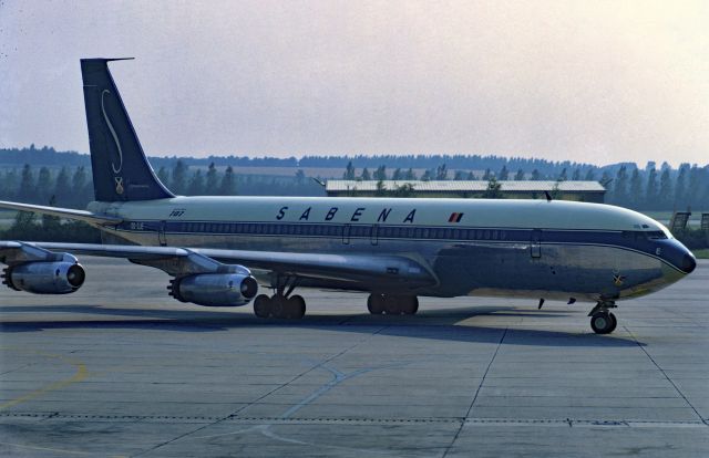 Boeing 707-300 (OO-SJE) - B 707-329 in August 1969 at Vienna (LOWW)