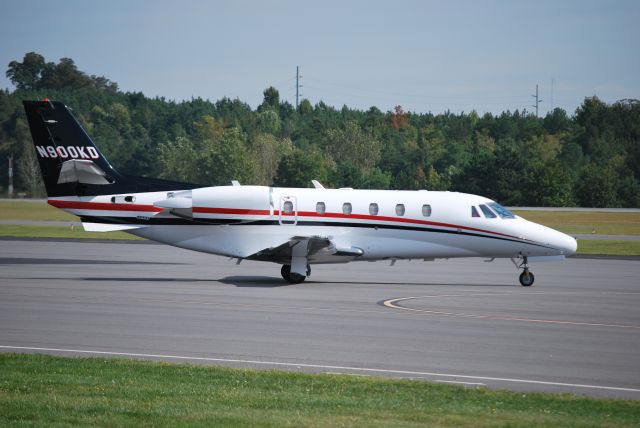 Cessna Citation Excel/XLS (N900KD) - WELLS FARGO BANK NORTHWEST NA TRUSTEE (NASCAR driver Kevin Harvick) taxiing at KJQF - 10/7/14