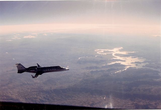 Learjet 60 (N618R) - Near Lake Powell
