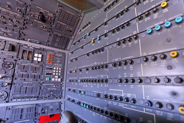 McDonnell Douglas DC-10 — - Circuit Breaker Panel next to Flight Engineers Panel of the Wright Flyer..