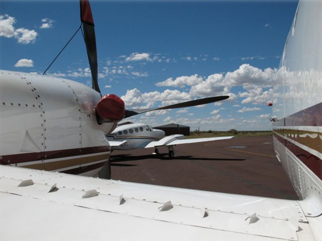 Cessna Chancellor (ZS-LTY) - At the Sishen Iron Ore mine, South Africa.