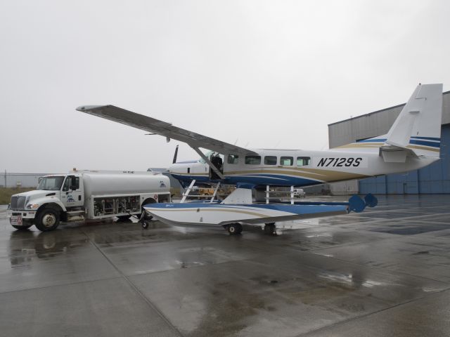 Cessna Caravan (N7129S) - Refueling at Adak, AK on a ferry flight to Australia. 31 AUG 2016.