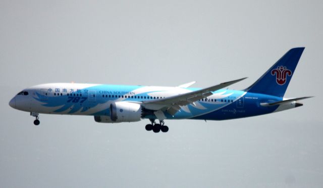 Boeing 787-8 (B-2735) - On Final for Landing 28R  08-23-2015