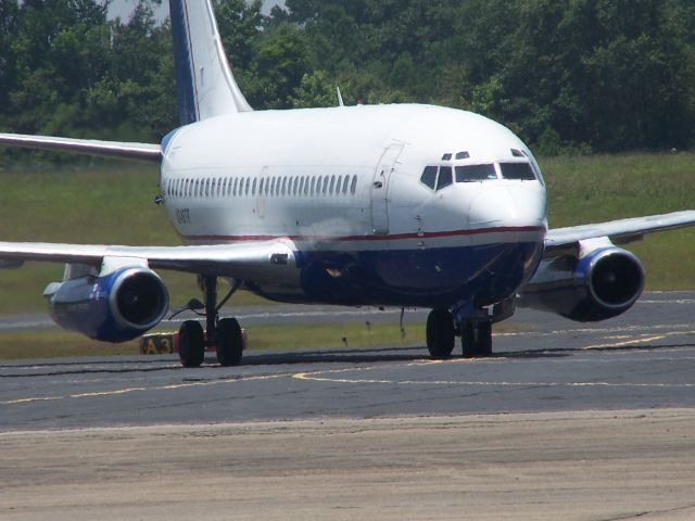 Boeing 737-200 (N249TR) - Southern Miss Golden Eagles back home from Omaha on 6-17-09