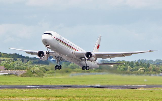 BOEING 767-400 (A9C-HMH) - bahrain royal flight b767-4fs(er) a9c-hmh dep shannon for washington 6/6/17.