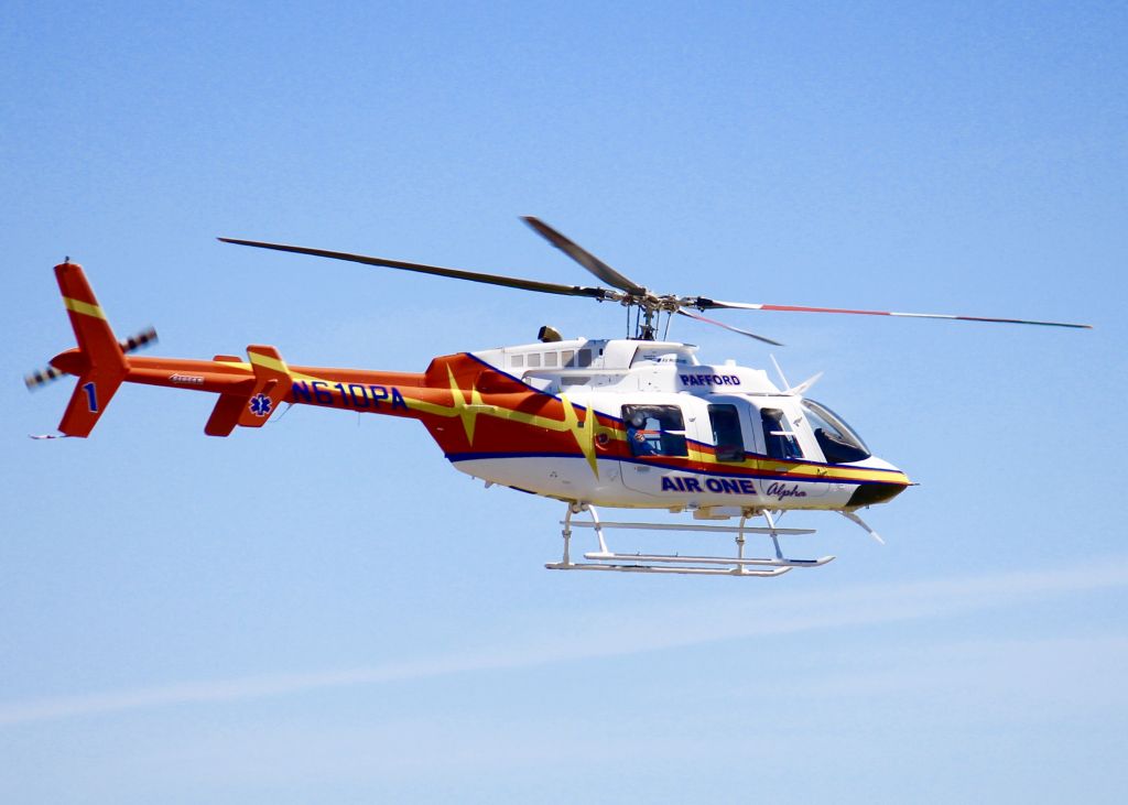 Bell JetRanger (N610PA) - At Downtown Shreveport.
