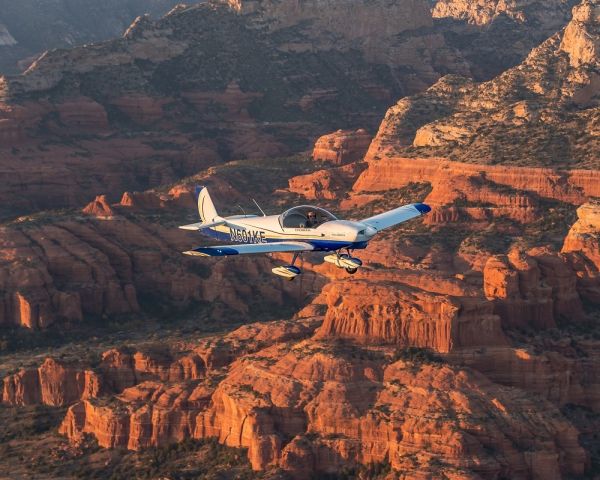 ZENAIR Super Zodiac (N601KE) - Flying near Sedona, AZ on Veterans Day, November 11, 2019. Pilot/owner Stan Cooper. Photo by Jack Fleetwood.