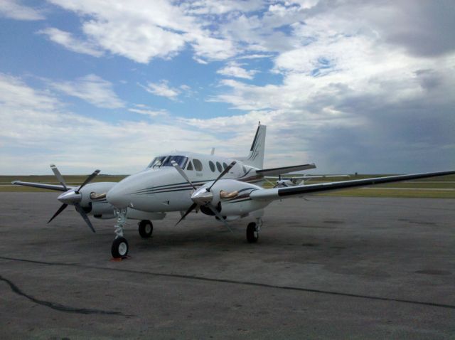 Beechcraft King Air 90 (N190BE) - On the ramp at KRAP