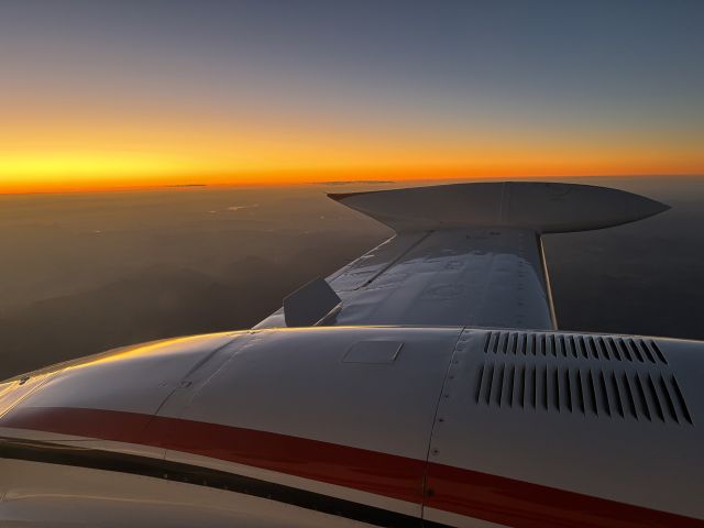 Cessna 340 (VH-LKM) - Spoilers are a great addition to the 340