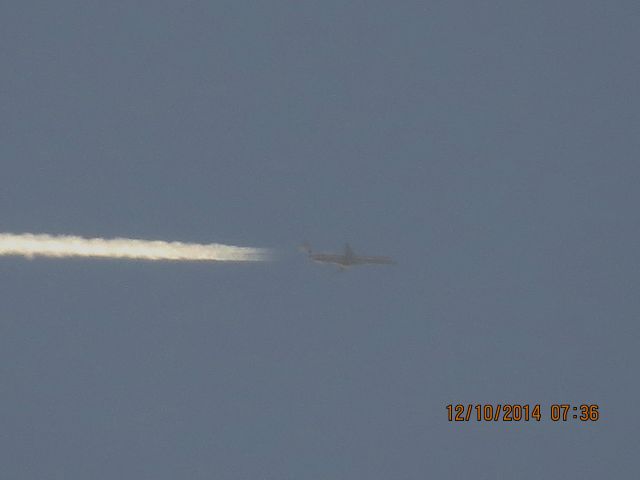 Embraer ERJ-135 (N858AE) - American Eagle flight from Columbia Missouri to DFW over Northeastern Oklahoma at 36,000 feet.