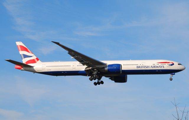 Boeing 777-200 (G-STBF) - Taken from the threshold of 29L