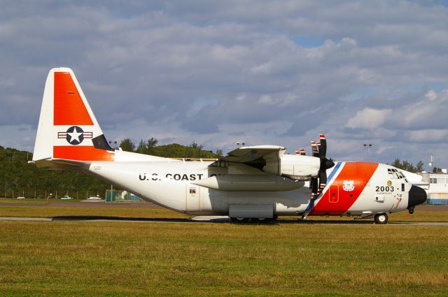 Lockheed C-130 Hercules — - US Coast Guard 2003 resting in Bermuda.