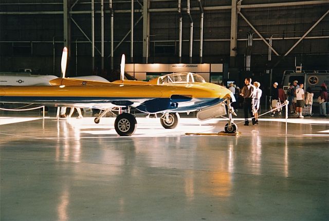 — — - Northrop N-9M Flying Wing on display at the Edwards AFB 10-18-1997 Open House and Air Show