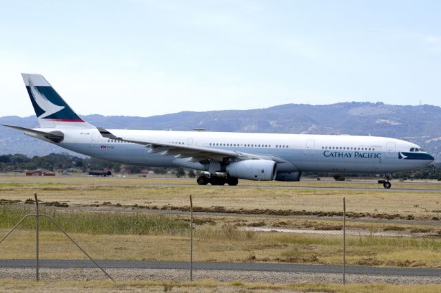 Airbus A330-300 (B-LAK) - On taxi-way heading for take off on runway 05, for flight home to Hong Kong via Melbourne. Friday 19th April 2013.