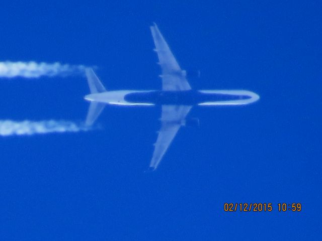 Boeing 757-200 (N664DN) - Delta Airlines flight 1172 from ATL to EGE over Southeastern Kansas at 38,000 feet.