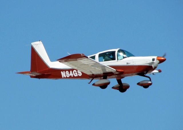 Grumman AA-5 Tiger (N84GS) - Landing at Shreveports Downtown Airport.