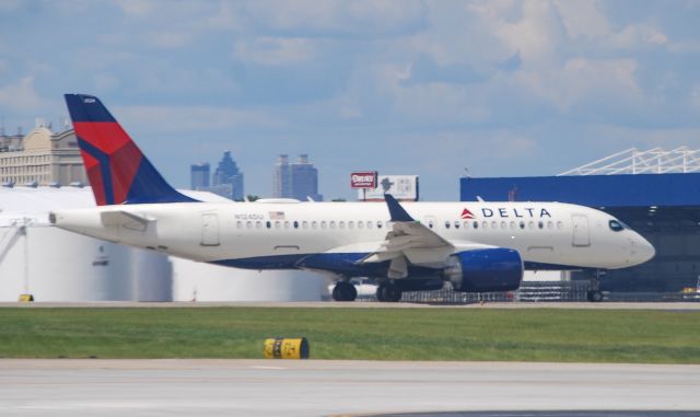 N124DU — - The new A220 finally at ATL!  7/26/20.