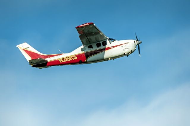 Cessna P210 Pressurized Centurion (N26RS) - Taking off from runway 16.