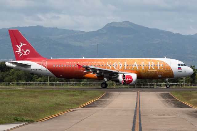 Airbus A320 (RP-C8974) - Special Solaire Resort Manila colors, daily visitor to Cebu Mactan Airport (27.12.2014)