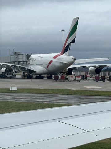 Airbus A380-800 (NOTSURE) - Is part of the rudder missing off this A380?