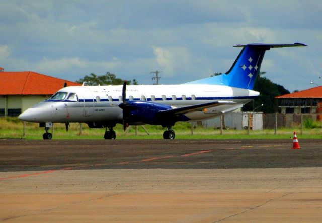 Embraer EMB-120 Brasilia (PP-IAS) - EMBRAER EMB 120 (BUILT IN BRAZIL) OF CRUZEIRO AIR IN CAMPO GRANDE-MS, BRAZIL.