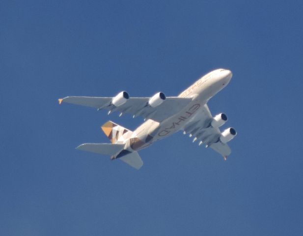 Airbus A380-800 (A6-APD) - Off of Monmouth Co. NJ approaching landing at JFK in the summer of 2017.