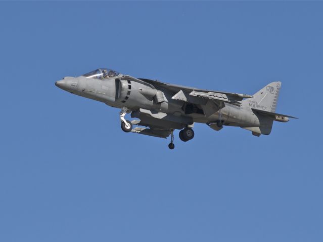 16-4143 — - US Marine Corps Harrier AV8B of VMA311 demonstrating at Airventure 2011..