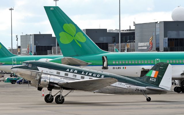 Douglas DC-3 (ZS-NTE) - aer lingus dc-3 ei-acd at shannon 22/7/17.