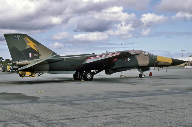 A8109 — - AUSTRALIA - AIR FORCE -GENERAL DYNAMICS F-111C AARDVARK - REG A8-109 (CN A1-154) - EDINBURGH RAAF BASE ADELAIDE SA. AUSTRALIA - YPED 26/10/1986