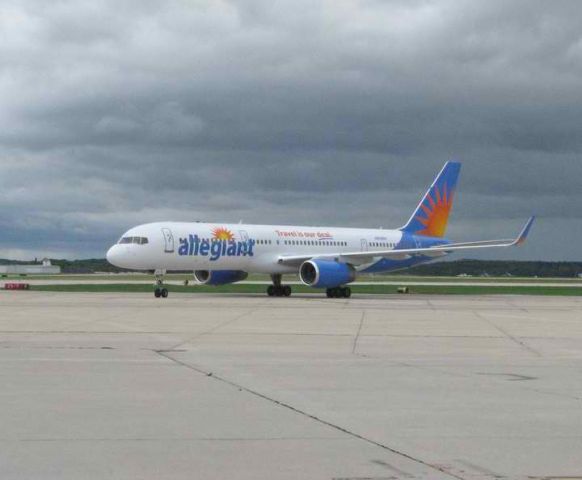 Boeing 757-200 — - First Allegiant B757 on proving flight at RFD.