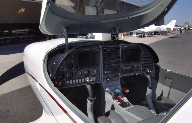 Lancair Legacy 2000 (N14CL) - This is the Instrument Panel of N14CL. It features Chelton Sport glass screens on both left & right with Garmin 530 in center and TruTrak autopilot. Standby Instruments and backup ILS head are on the left side. The Lancair Legacy (LEG2) has dual alternators & dual batteries. FlightAware shows the trek across Canada to the East Coast for the ferry to its new home in Germany. N14CL was sold to new owner in July 2009 and was seen again at Cambridge, England for "Flying Legends" in July 2010, see: www.airport-data.com/aircraft/photo/508613.html