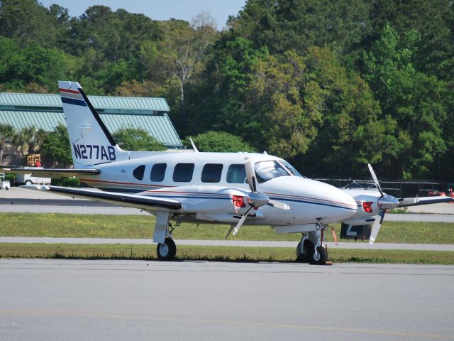 Piper Navajo (N277AB) - Parked - 4/24/09