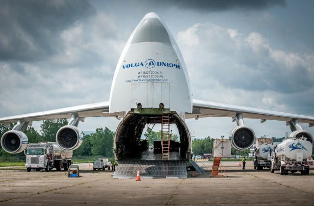 Antonov An-12 — - Gassing up! 