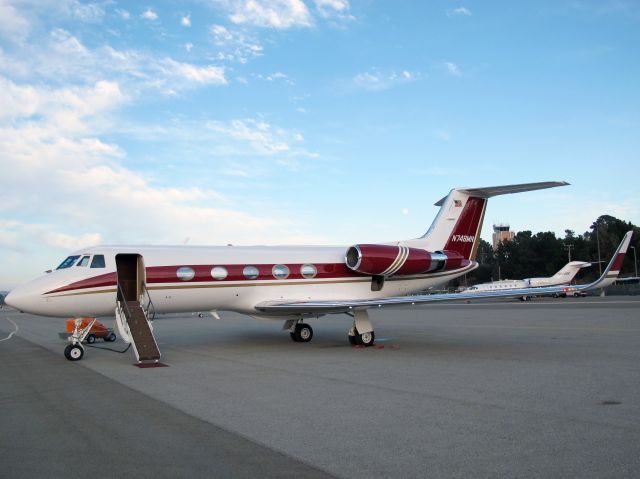 Gulfstream American Gulfstream 2 (N748MN) - A beautiful GLF2 SP. New paint. Note the stage III hush kits. No location as per request of the aircraft owner.