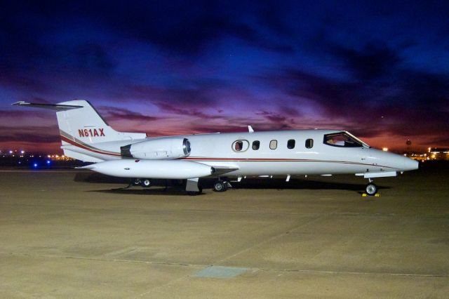 Learjet 25 (N81AX) - on ramp at KOKC