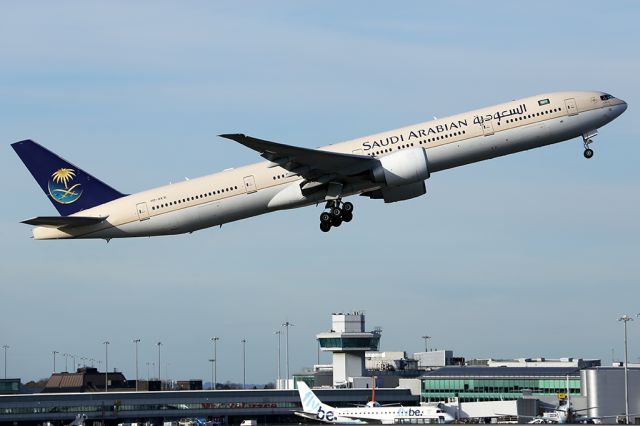 BOEING 777-300ER (HZ-AK15) - On the climb out as SV124 to Jeddah