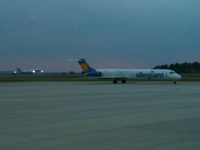 McDonnell Douglas MD-83 — - Two MD-80s at GSP.