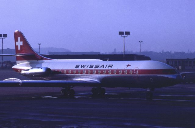 SUD-EST SE-210 Caravelle (HB-ICX) - January 1969 at Düsseldorf (EDDL)