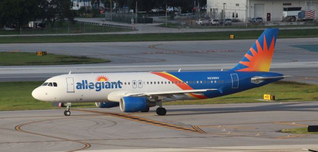 Airbus A320 (N239NV) - Moving on to the runway on the early evening of the 17th of October, 2020. 