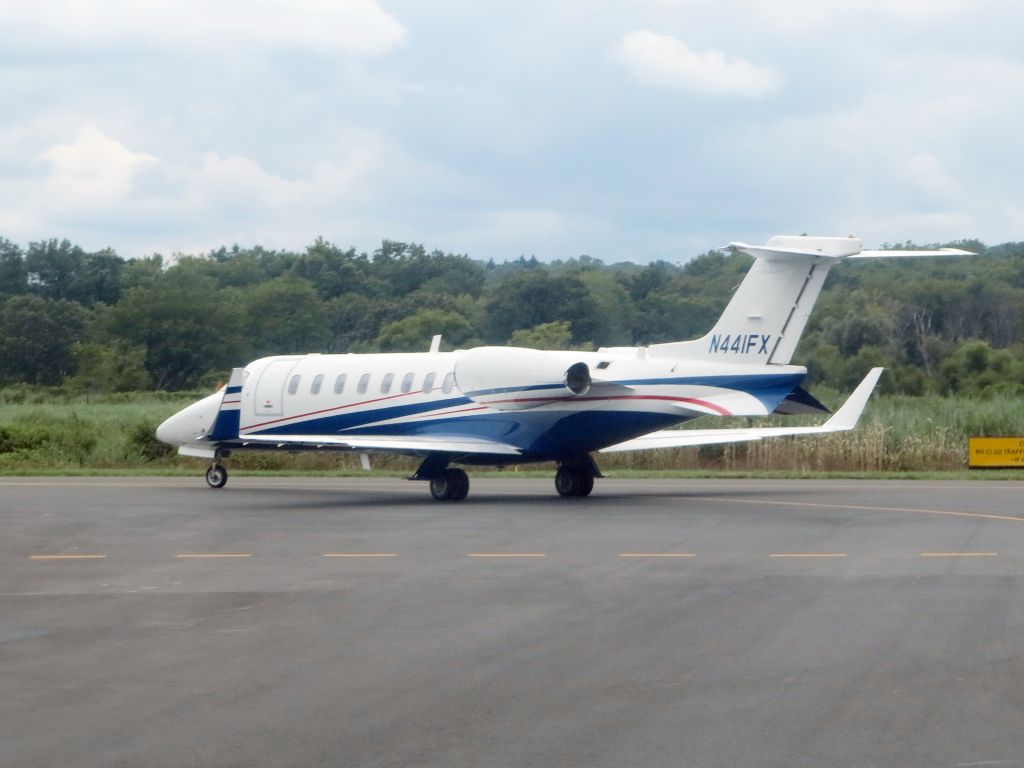 Learjet 45 (N441FX) - Holding short runway 05.
