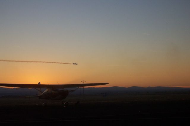 — — - At an airshow