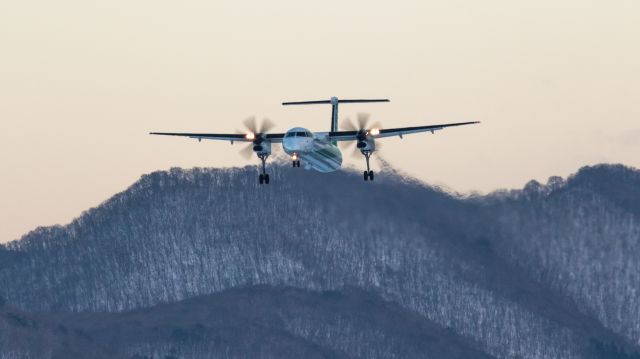 de Havilland Dash 8-400 (JA856A) - ANA Wings - AKX / Bombardier DHC-8-402Q Dash 8 [DH8D]br /Jan.11.2016 Hakodate Airport [HKD/RJCH] JAPAN