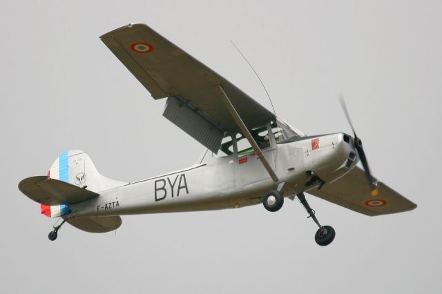 F-AZTA — - Cessna O-1A Bird Dog, Solo display, Rennes-St Jacques airport (LFRN-RNS) Air show 2014