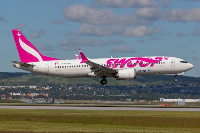 Boeing 737 MAX 8 (C-GORP) - WJA649 on short final for rwy 35R from YYZ.