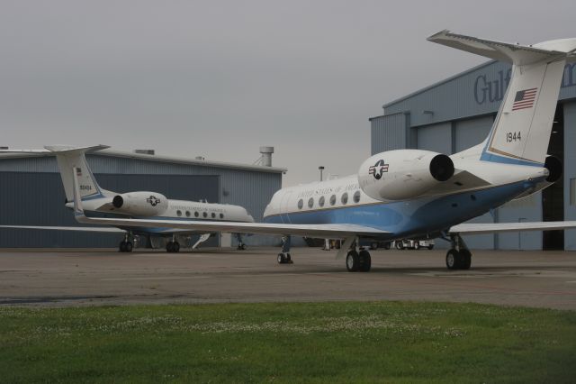 Gulfstream Aerospace Gulfstream V (N1844) - Two USAF G-5s at Gulfstream Appleton, wI