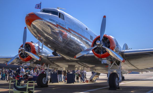 Douglas DC-3 (NC17334) - Who can be sad when presented a chance to observe a DC-3!