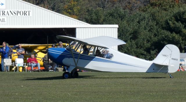 CHAMPION Tri-Traveler (N1885E) - Taxiing to parking is this 1956 Aeronca 7AC Champion Tri-Traveler from the Autumn of 2022.